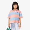 Bawełniana koszulka Polo w stylu rugby w paski, oversize Bawełniana koszulka Polo w stylu rugby w paski, oversize