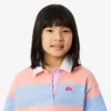 Bawełniana koszulka Polo w stylu rugby w paski, oversize Bawełniana koszulka Polo w stylu rugby w paski, oversize