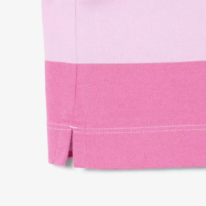Bawełniana koszulka Polo w stylu rugby w paski, oversize
