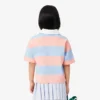 Bawełniana koszulka Polo w stylu rugby w paski, oversize Bawełniana koszulka Polo w stylu rugby w paski, oversize