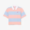 Bawełniana koszulka Polo w stylu rugby w paski, oversize Bawełniana koszulka Polo w stylu rugby w paski, oversize