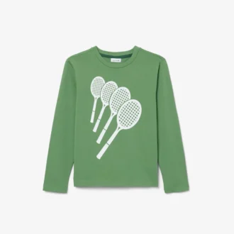 Bawełniany T-shirt z długim rękawem