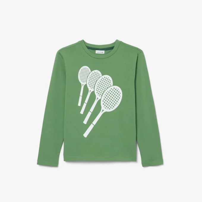 Bawełniany T-shirt z długim rękawem Bawełniany T-shirt z długim rękawem