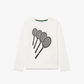 Bawełniany T-shirt z długim rękawem