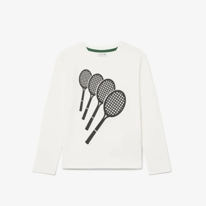 Bawełniany T-shirt z długim rękawem