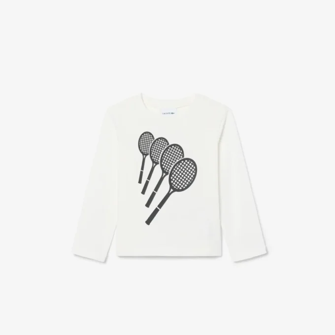 Bawełniany T-shirt z długim rękawem