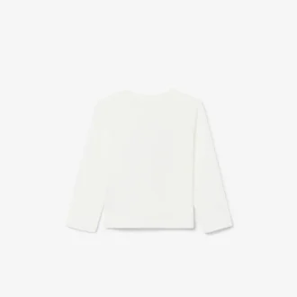 Bawełniany T-shirt z długim rękawem