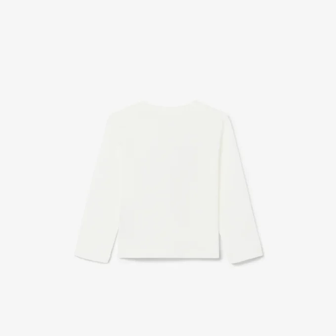 Bawełniany T-shirt z długim rękawem