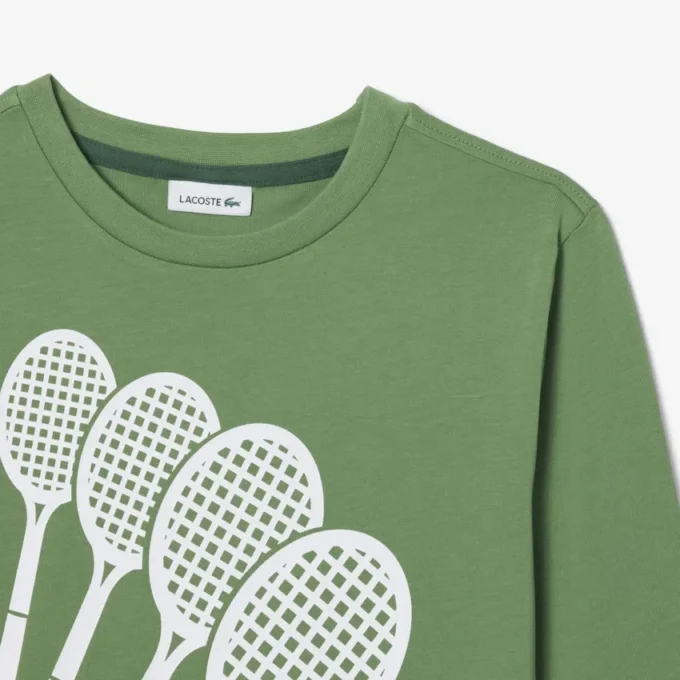 Bawełniany T-shirt z długim rękawem Bawełniany T-shirt z długim rękawem