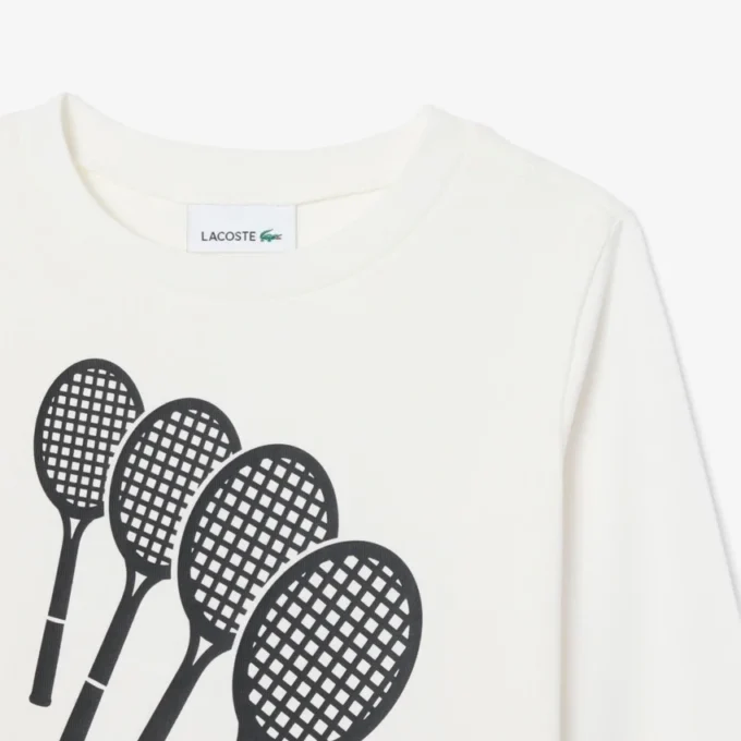 Bawełniany T-shirt z długim rękawem