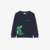 Bawełniany T-shirt z długim rękawem dla chłopców
