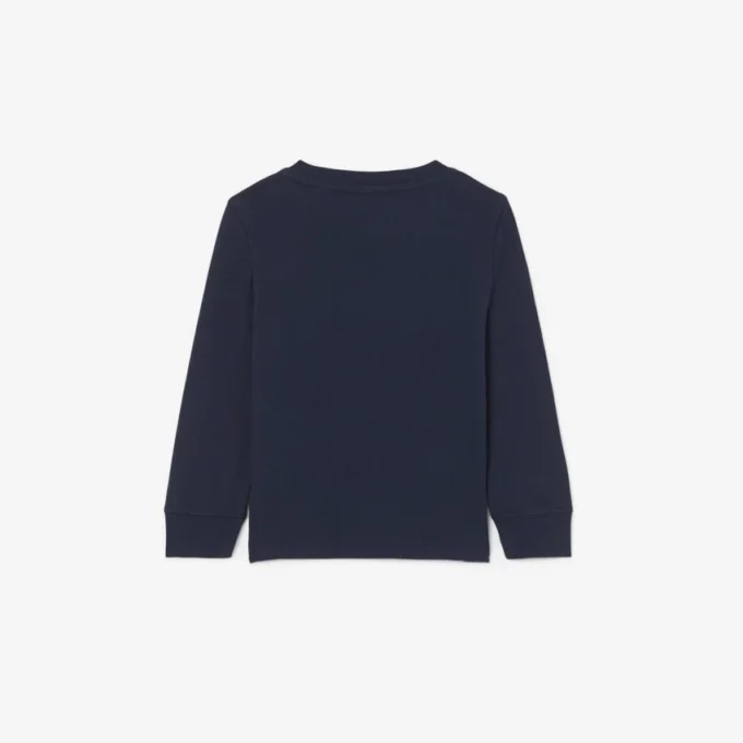 Bawełniany T-shirt z długim rękawem dla chłopców