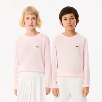 Bawełniany T-shirt z długim rękawem dla dzieci