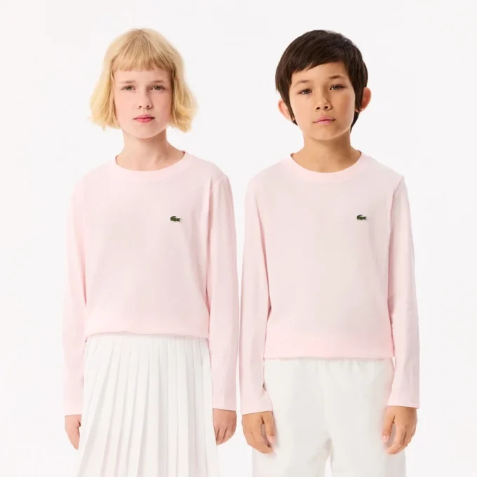 Bawełniany T-shirt z długim rękawem dla dzieci