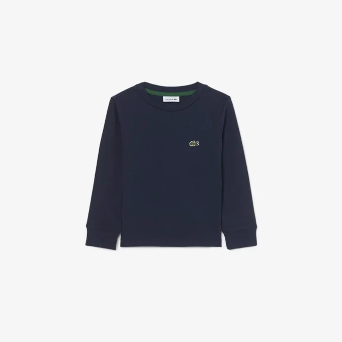 Bawełniany T-shirt z długim rękawem dla dzieci