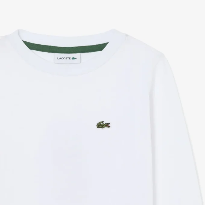 Bawełniany T-shirt z długim rękawem dla dzieci