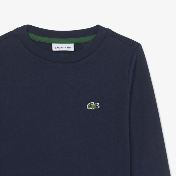 Bawełniany T-shirt z długim rękawem dla dzieci