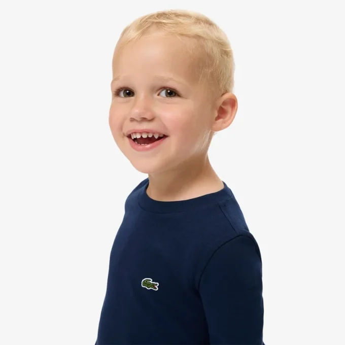 Bawełniany T-shirt z długim rękawem dla dzieci