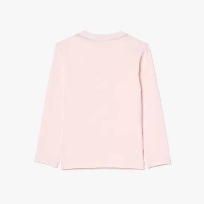 Bawełniany T-shirt z długim rękawem dla dzieci