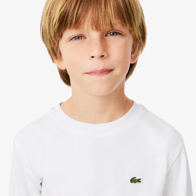 Bawełniany T-shirt z długim rękawem dla dzieci