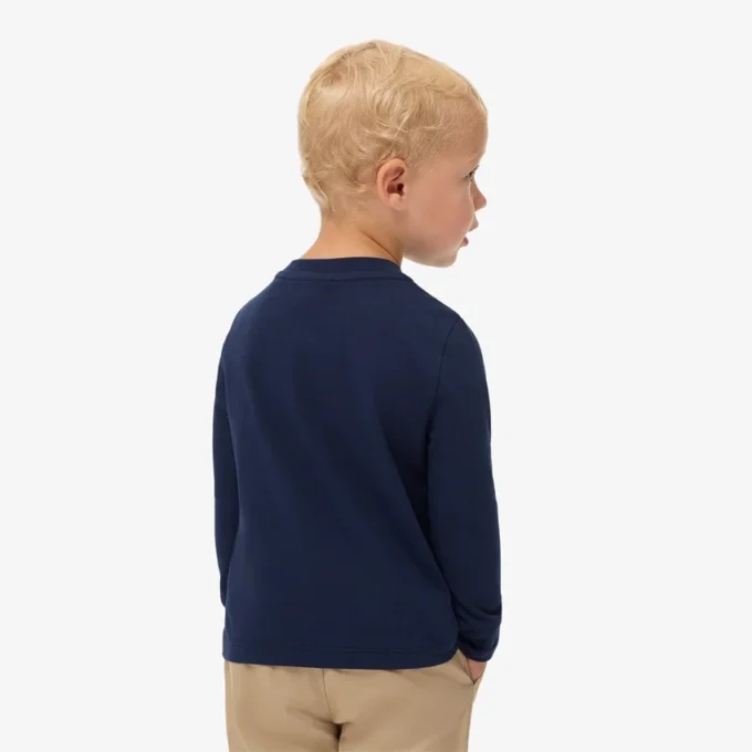 Bawełniany T-shirt z długim rękawem dla dzieci