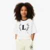 Bawełniany T-shirt z kontrastową naszywką