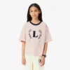 Bawełniany T-shirt z kontrastową naszywką