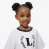 Bawełniany T-shirt z kontrastową naszywką