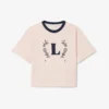 Bawełniany T-shirt z kontrastową naszywką