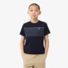 Bawełniany T-shirt z kontrastowymi wstawkami Bawełniany T-shirt z kontrastowymi wstawkami
