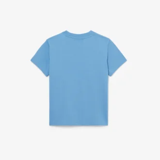 Bawełniany T-shirt z kontrastowymi wstawkami
