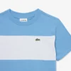Bawełniany T-shirt z kontrastowymi wstawkami