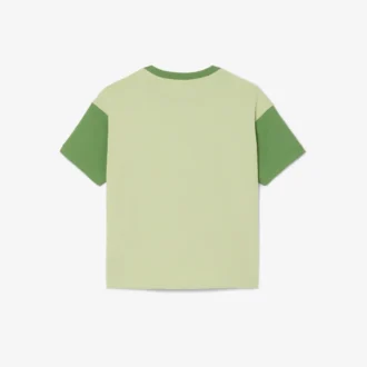 Bawełniany T-shirt z kontrastowymi wykończeniami