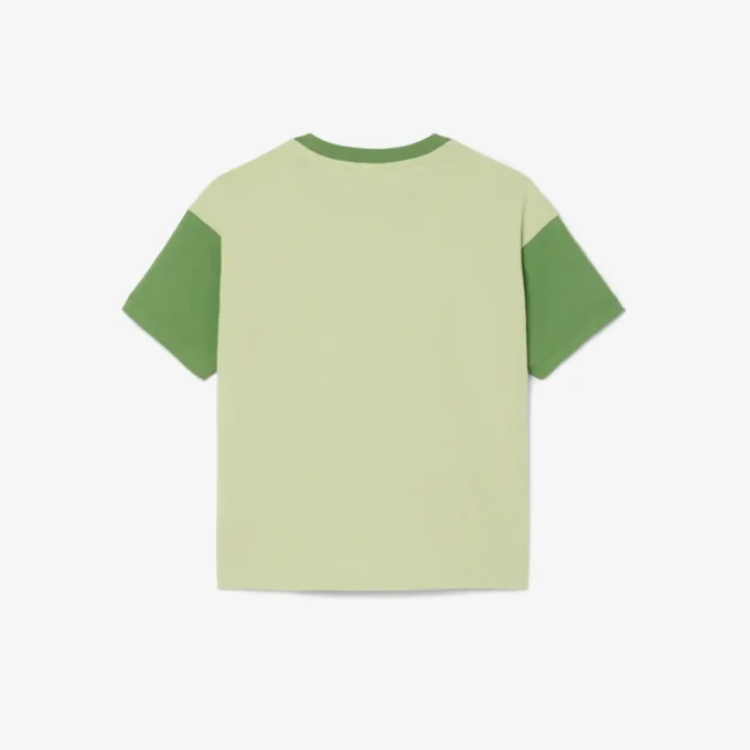 Bawełniany T-shirt z kontrastowymi wykończeniami