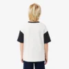 Bawełniany T-shirt z kontrastowymi wykończeniami