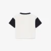 Bawełniany T-shirt z kontrastowymi wykończeniami