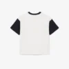 Bawełniany T-shirt z kontrastowymi wykończeniami