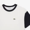 Bawełniany T-shirt z kontrastowymi wykończeniami