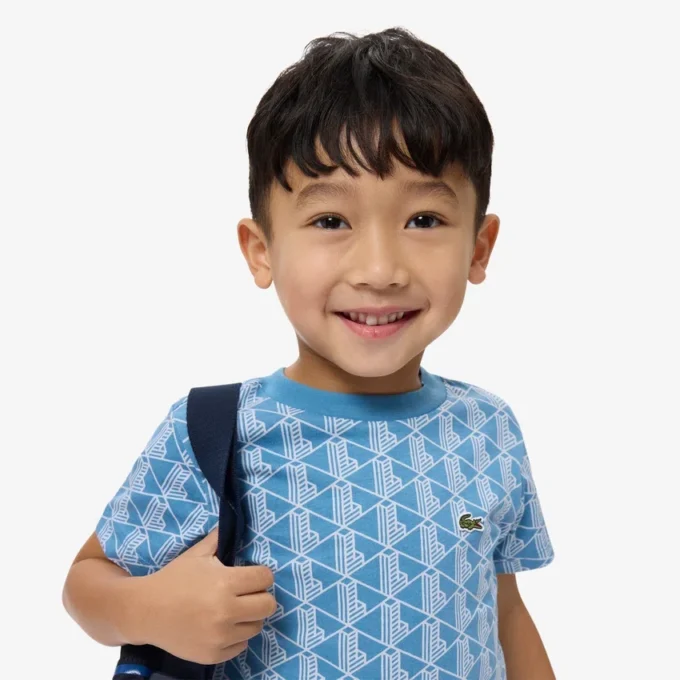 Bawełniany T-shirt z monogramem