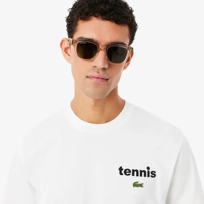 Bawełniany T-shirt z nadrukiem Bawełniany T-shirt z nadrukiem