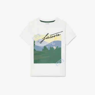 Bawełniany T-shirt z nadrukiem dla chłopców