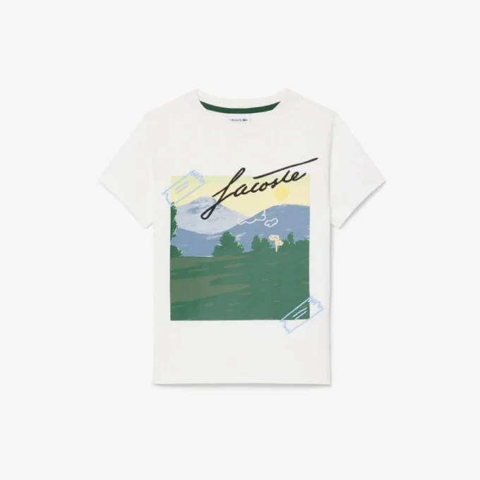 Bawełniany T-shirt z nadrukiem dla chłopców Bawełniany T-shirt z nadrukiem dla chłopców