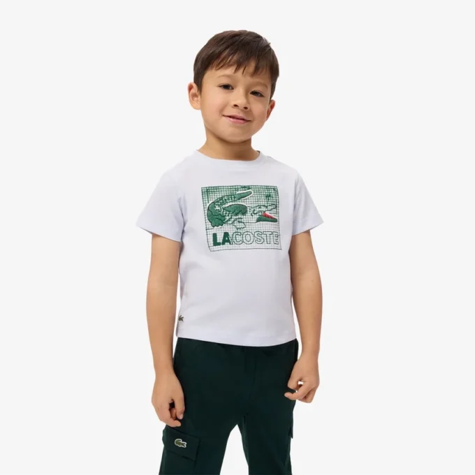 Bawełniany T-shirt z nadrukiem graficznym Bawełniany T-shirt z nadrukiem graficznym