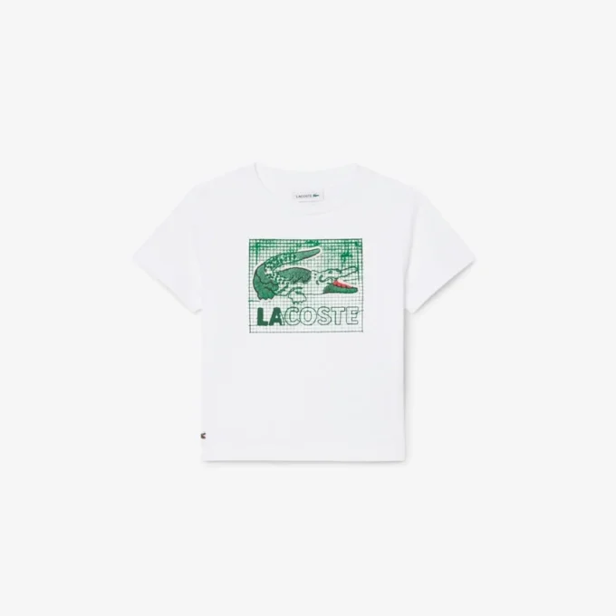 Bawełniany T-shirt z nadrukiem graficznym Bawełniany T-shirt z nadrukiem graficznym