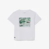 Bawełniany T-shirt z nadrukiem graficznym Bawełniany T-shirt z nadrukiem graficznym
