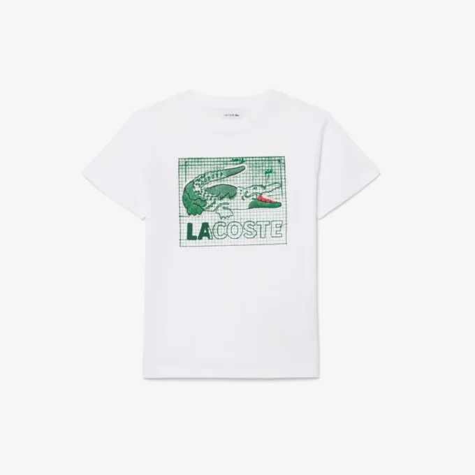 Bawełniany T-shirt z nadrukiem graficznym Bawełniany T-shirt z nadrukiem graficznym
