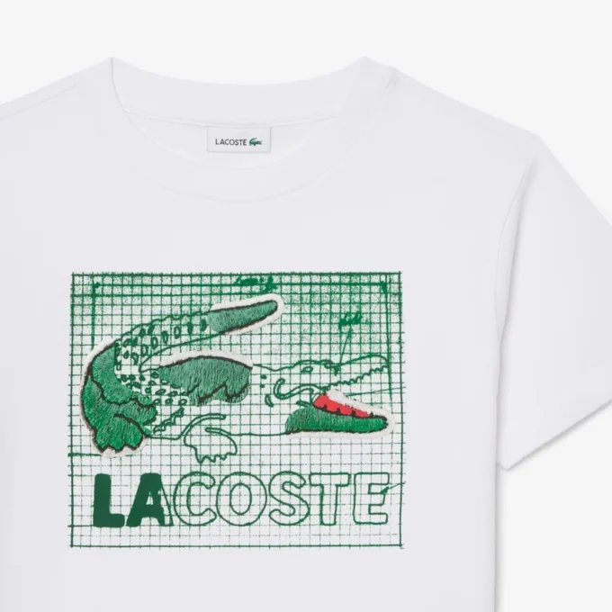 Bawełniany T-shirt z nadrukiem graficznym Bawełniany T-shirt z nadrukiem graficznym
