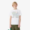 Bawełniany T-shirt z nadrukiem krokodyla