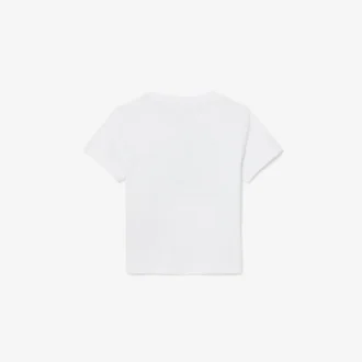 Bawełniany T-shirt z nadrukiem krokodyla