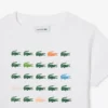 Bawełniany T-shirt z nadrukiem krokodyla Bawełniany T-shirt z nadrukiem krokodyla